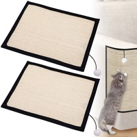 2 Stück Kratzmatte für Katzen: Kratzschutz Sofa Katze, Kratzmatte Katze, Sisal Kratzteppich für Katze, kratzbrett Wand, Kratzpappe Wand, Katzenkratzbrett Ecke Kratzbrett, Couch Katzenkratzmatte