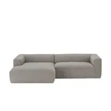 Sofa.de Eckcouch Flachgewebe Grau