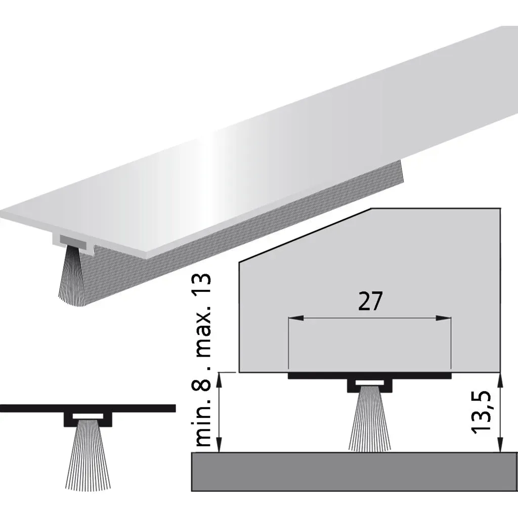 Tür-Bodendichtung DBS (unsichtbar)
