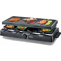 Melissa Raclette für 8 Personen mit Grillplatte 1200 Watt schwarz