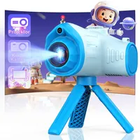 Kinderkamera mit Projektionskamera, 3 in 1 Kamera,1080P mit 32GB-Karte, 2.4-Zoll-Bildschirm, Videokamera Digitalkamera Geschenk für Kinder 3-12 Jahren Weihnachten Spielzeug (Blau)