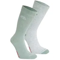 Craghoppers Nosilife Twin Pack Wandersocken 2 Paar Grau/Türkis 43-47