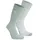 Craghoppers Nosilife Twin Pack Wandersocken 2 Paar Grau/Türkis 43-47
