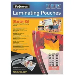Fellowes Laminierfolien Starterkit (verschiedene Formate) transparent