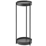 Yamazaki Tower Pflanzen-Ständer, Beistelltisch Metall schwarz