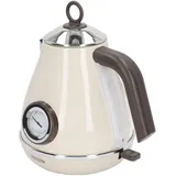 Retro Elektrokocher Elektrische Heißwasserkocher Retro -Farbkessel für Heimküche Kochende Wasser Küchengeräte (WHITE)