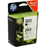 2 HP Tinten 3YM92AE 303 Doppelpack KCMY