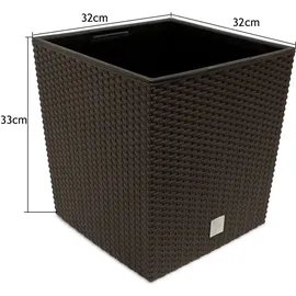 Prosperplast Rato Low 32 x 32 x 32,5 cm braun