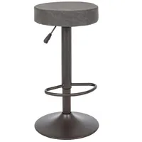 BIZZOTTO Barhocker Piper 2er-Set aus Kunstleder, Dunkelgrau