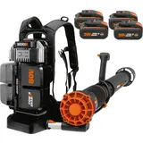 Worx WG572E inkl. 4 x 4,0 Ah + Basecamp Ladengerät
