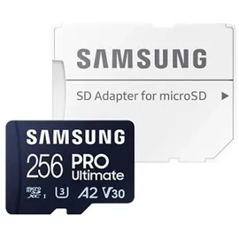 Samsung PRO Ultimate R200/W130 microSDXC 256GB Kit, UHS-I U3, A2, Class 10 (MB-MY256SA/WW)