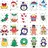 Baker Ross FX408 Weihnachten Tattoos-80 Stück, Temporäre Tattoos, Kleine Adventskalender Geschenke, Nikolausgeschenke für Kinder