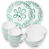 Gmundner Keramik, Hüttenfrühstück Cup f. 2 P.(6tlg)