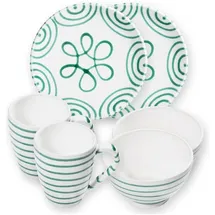 Gmundner Keramik, Hüttenfrühstück Cup f. 2 P.(6tlg)