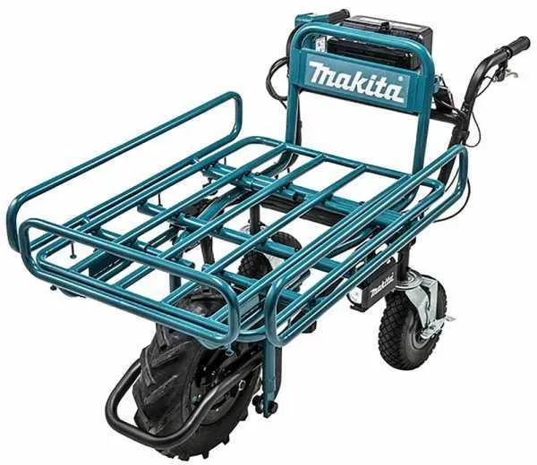 Makita DCU180 - Elektrische Motorschubkarre auf Rädern - mit Rohrrahmen - SOLO - OHNE AKKU UND LADEGERÄT