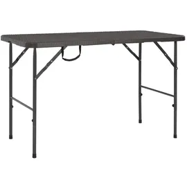 vidaXL Gartentisch Klappbar 120 x 60 x 74 cm Braun