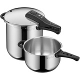 One Pot Schnellkochtopf Set Induktion 2-teilig, Dampfkochtopf 8,5l + 4,5