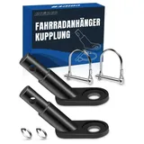 Coicer Fahrradanhänger Kupplung Fahrrad Anhängerkupplung Kupplung Anhänger Adapter Hundeanhänger für Fahrrad mit Sicherungsstift Kinderanhänger Fahrrad Kupplung Hundefahrradanhänger Hunde Anhänger