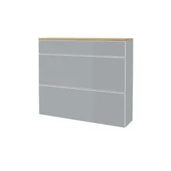 Hängeschrank   ¦ grau ¦ Maße (cm): B: 120 H: 102 T: 31.0
