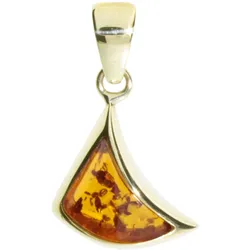 Ketten-Anhänger OSTSEE-SCHMUCK "Ostsee-Schmuck Anhänger Alea Anhänger Alea", gelb, Schmuckanhänger, Damen, 21 x 12mm, Gelbgold 333, 1.5 g