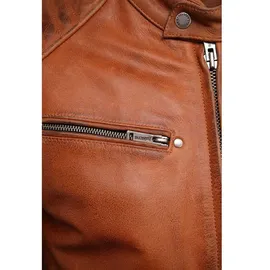 Helstons Rocker Lederjacke Braun M