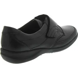 WALDLÄUFER Millu-S, Ortho-Tritt, Glattleder / Stretch, schwarz, Weite M, Klettverschluss M54306-301- 38 - Schwarz - 38