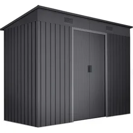 Wasabi Gartenhaus 2,38 x 1,30 m Anthrazit