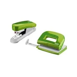 Novus Locher-Tacker-Büroset Evolution Twin Set fresh, grün