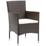 vidaXL Gartenstuhl 52 x 57 x 30 cm braun 2 St.