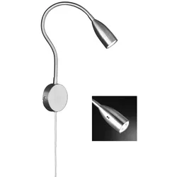 Wandleuchte Wandlampe Flexo-Arm beweglich Leseleuchte Dimmbar LED Metall