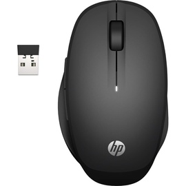 HP Dual Mode Maus (Smart TV Maus, AES verschlüsselt, Bluetooth, USB-Dongle, bis 3600 dpi) schwarz