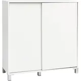 Wohnling WL5.712 100 x 108 x 37,5 cm 4 Fachböden / weiß