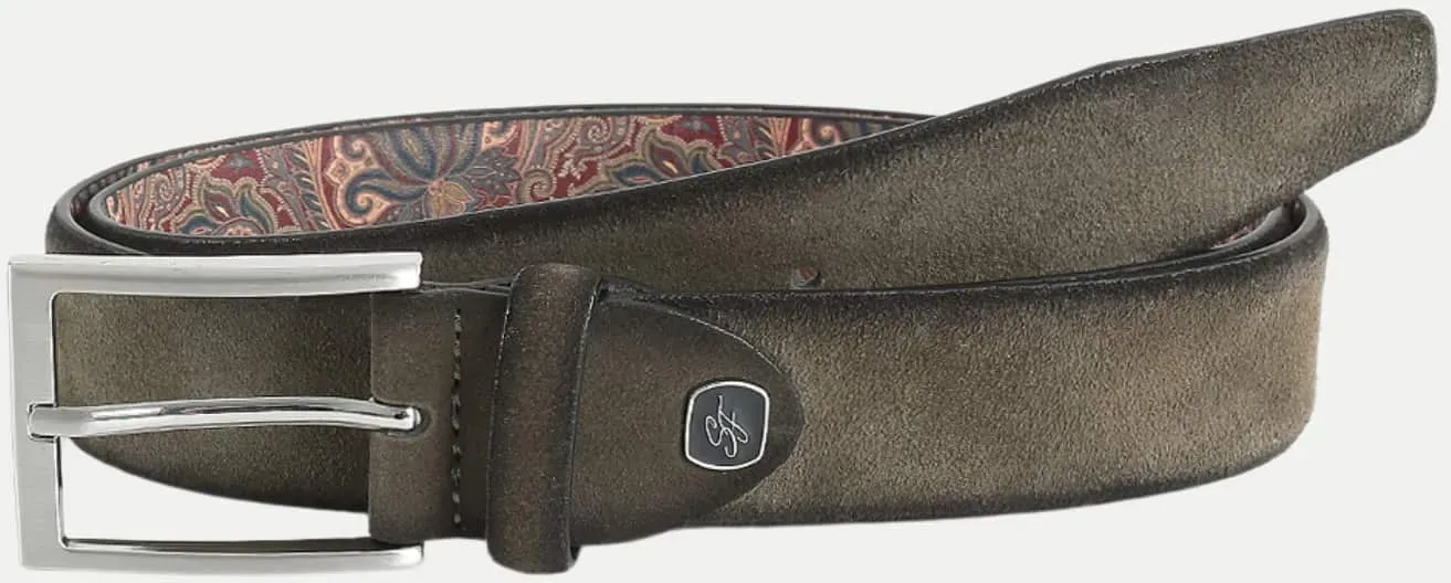 Gürtel mit Wildleder Braun 100