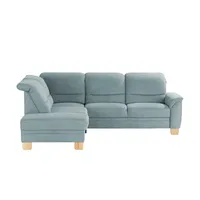meinSofa Ecksofa Liva ¦ blau ¦ Maße (cm): B: 254 H: 106 T: 224.0