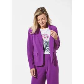 GOLDNER Kurzgröße: Jersey-Blazer", in aubergine | Gr.: 23
