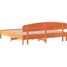 vidaXL Massivholzbett 180 x 200 cm Braun