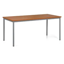 Esstisch TRIVIA, dunkelgraue Konstruktion, 1600 x 800 mm, Kirschbaum