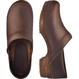 Sanita Clog Wood-Jamie Closed" in Braun | Gr.: 41