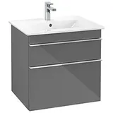 Villeroy & Boch Venticello Waschtischunterschrank 60,3 x 59 cm, Griff Chrom, Glossy Grey