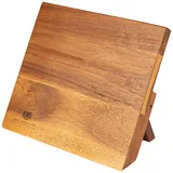KARL HAUSMANN Messerblock Magnetisch ohne Messer - Magnetischer Messer block aus Akazienholz - magnet messerblock - Unbestückte Messerblöcke - Magnetic Knife Block - Messerhalter Magnetisch Holz