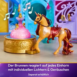 Spin Master Unicorn Academy - Stall Spielset 90 cm mit Licht- und Soundeffekten