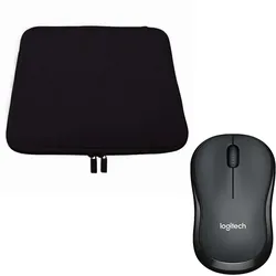 Pedea Sleeve "Trend" 17,3" + Logitech M220 Silent, kabellos bis 43,9 cm