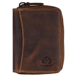GREENBURRY Vintage Minibörse Herren Geldbörse braun