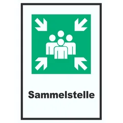 Sammelstelle Schild A4 (210x297mm)