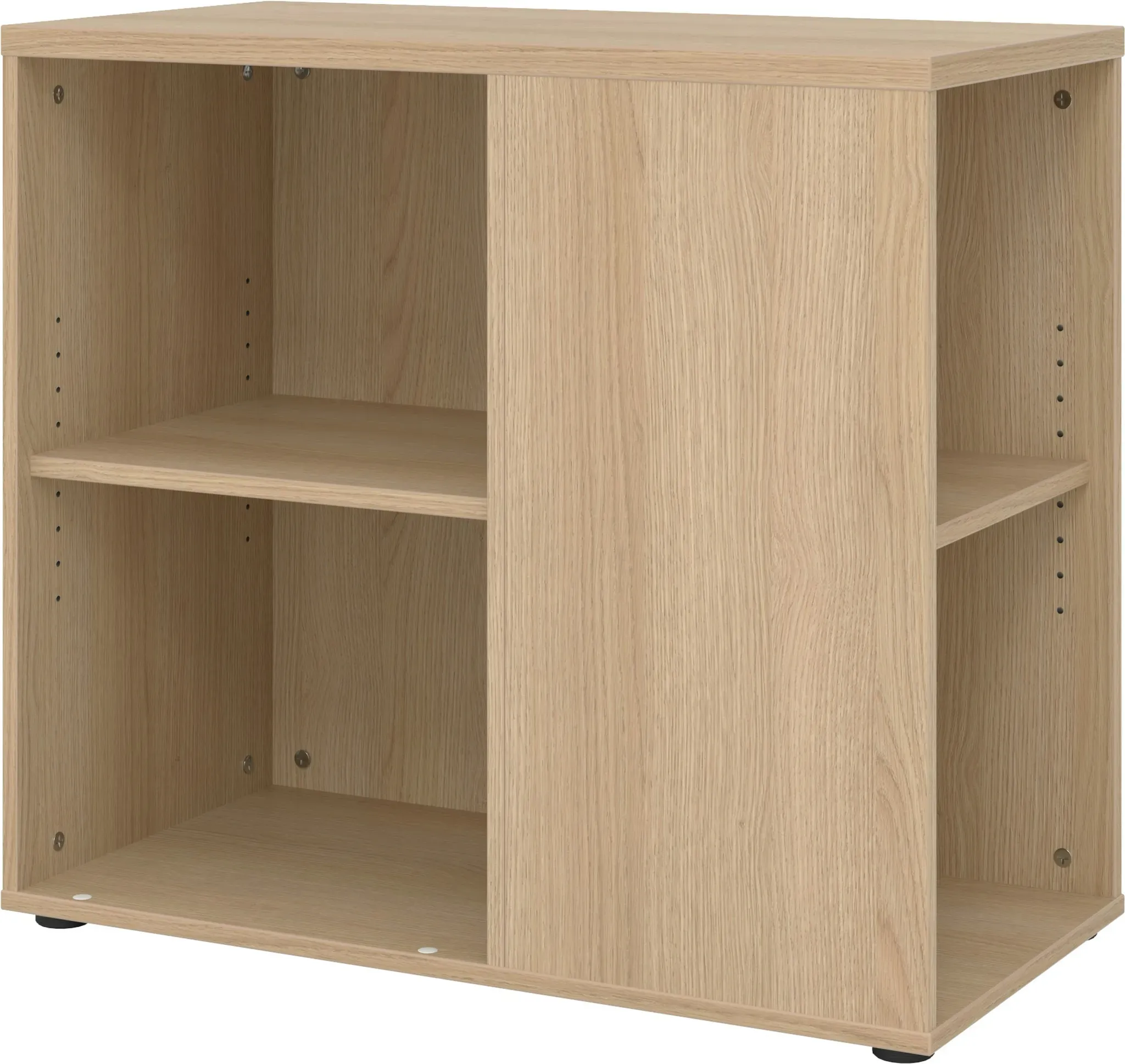 bümö Schreibtisch Schrank in Eiche, Container Schrank Büro für Ordner & Co. - Anstell-Container Schreibtisch, Schreibtisch Kommode, Büro Schrank