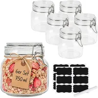 Relaxdays Einmachglas 750 ml 6 St.