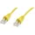 Telegärtner 100009366 RJ45 Patchkabel CAT 5e F/UTP 25.00 m Gelb Flammwidrig, mit Rastnasenschutz 1 St.