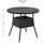 Juskys Yoro Polyrattan Gartentisch rund Ø 80 cm Schwarz
