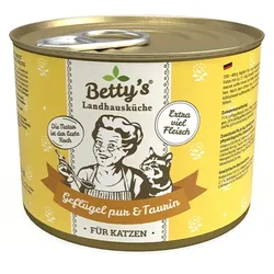 Katzen Nassfutter Betty's Landhausküche Geflügel PUR & Taurin