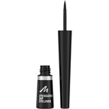 Manhattan Eyemazing Dip Eyeliner 001 Black, hochpigmentierter, wischfester Eyeliner mit matt-schwarzem Finish, 7ml